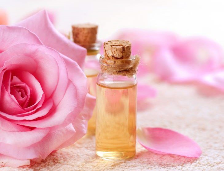 Esencia de perfume de rosas